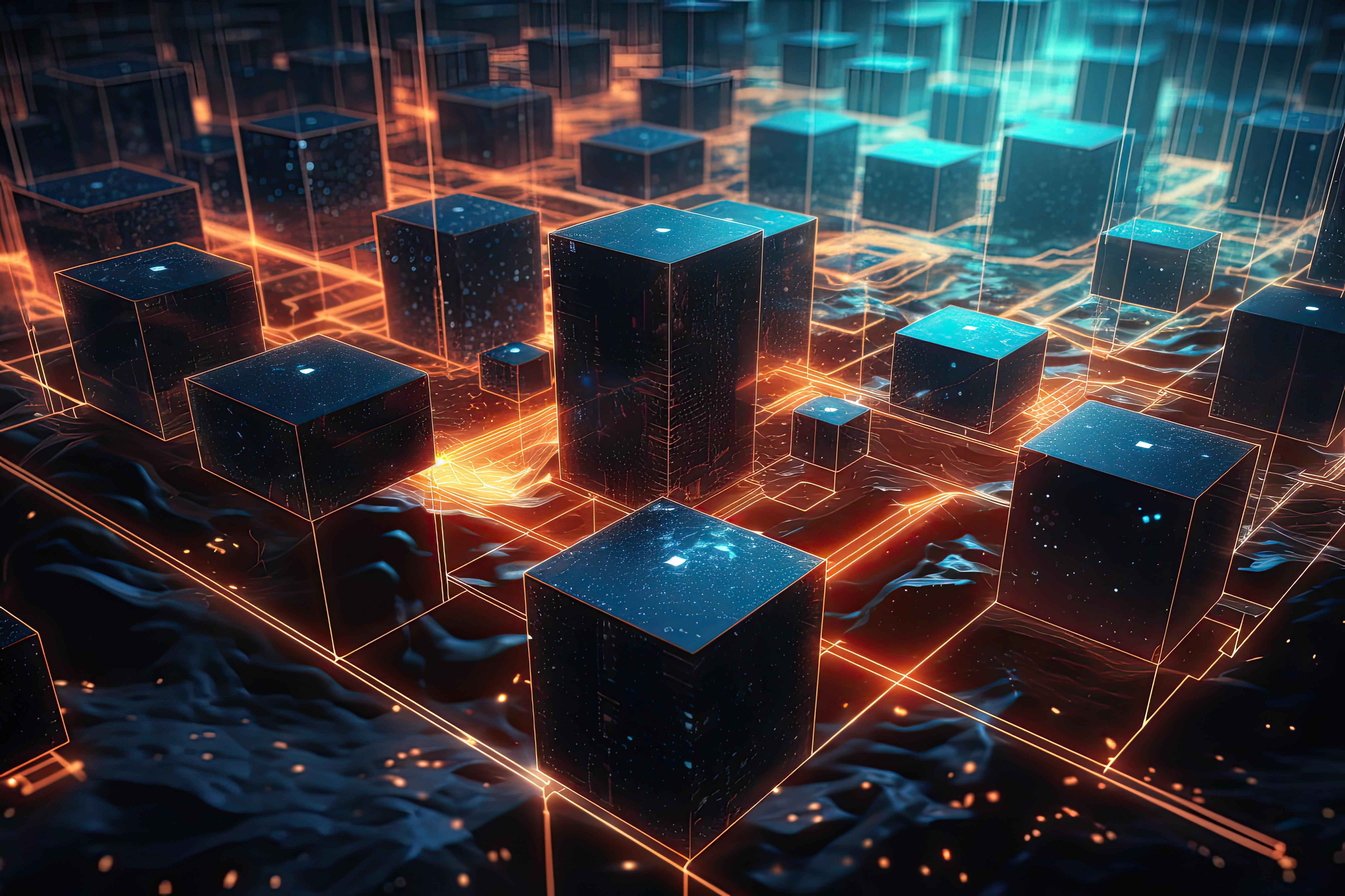 abstract-3d-rendering-of-glowing-cubes-in-space-futuristic_30759756 spatial computing